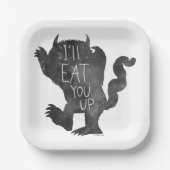 野生のもの |私が上に行食べくる ペーパープレート (正面)