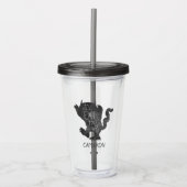 野生のもの |私が上に行食べくる |名前の追加 アクリルタンブラー (正面)