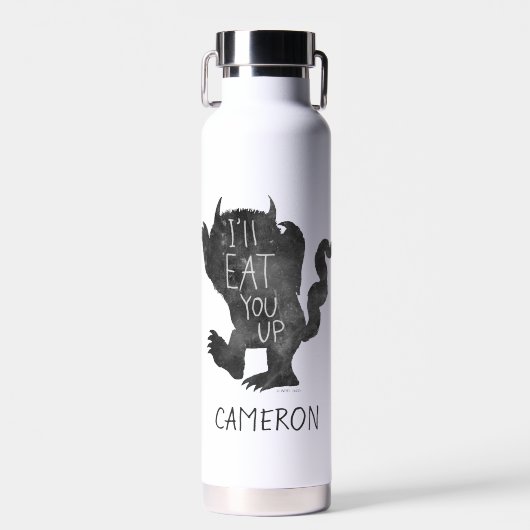 野生のもの |私が上に行食べくる |名前の追加 ウォーターボトル (正面)