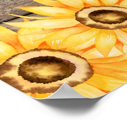 野生のように咲け | ひまわりの保育園アート ポスター (角)