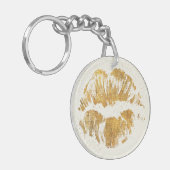 野生のりんご|のエレガントでスタイリッシュなキス キーホルダー (正面左)