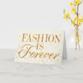 野生のりんご|のファッションは永久に-ガーリーな引用文です カード (黄色い花)