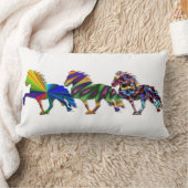 野生のアイスランド人 ランバークッション (ブランケット)