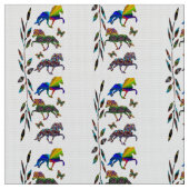 野生のアイスランド馬 ファブリック (クローズアップ)