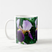 野生のアイリス写真のマグ コーヒーマグカップ (左)