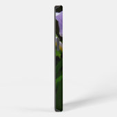 野生のアイリス 紫の花 iPhoneケース (右側面)