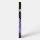 野生のアイリス 紫の花 iPhoneケース (左側面)