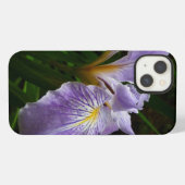 野生のアイリス 紫の花 iPhoneケース (裏面横)