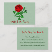 野生のアイルランド語は上がりました 名刺 (正面/裏面)