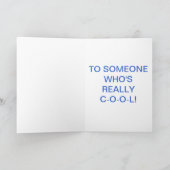 野生のアジサシ -- ハッピーバースデー カード (内部)