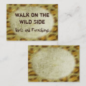 野生のアニマルプリント 名刺 (正面/裏面)