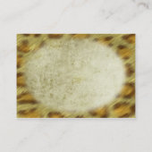 野生のアニマルプリント 名刺 (裏面)