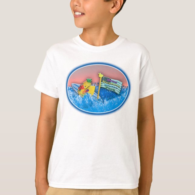 野生のアヒルちゃん水公園2009年(印刷される子供) Tシャツ (正面)