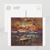 野生のアヒル ポストカード (正面/裏面)