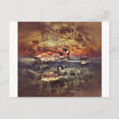 野生のアヒル ポストカード (正面)