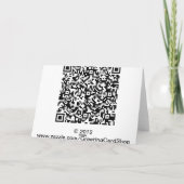 野生のアフリカゾウおよびカモシカの挨拶状 カード (裏面)