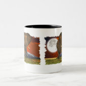 野生のアフリカ動物を愛するビッグ5 ツートーンマグカップ (中央)