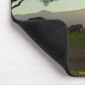 野生のアフリカ動物を愛するビッグ5 マウスパッド (コーナー)