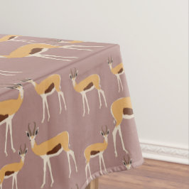 野生のアンテロープ動物パターン テーブルクロス