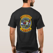 野生のイタチ(暗いワイシャツ) Tシャツ (裏面)