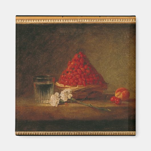 野生のイチゴを持つバスケット, c.1761 マグネット (正面)