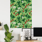 野生のイチゴ赤/黄/緑/ ポスター (ホームオフィス)