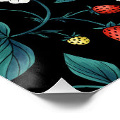 野生のイチゴ赤/黄/青/黒 ポスター (コーナー)