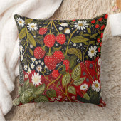 野生のイチゴ クッション (ブランケット)