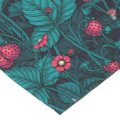 野生のイチゴ、赤と青 ショートテーブルランナー (コーナー)