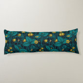 野生のイチゴ、黄色と青 ボディピロー (裏面)