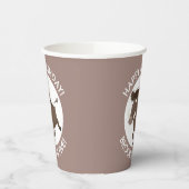 野生のイノシシパーソナライズされたシ誕生日 紙コップ (左)