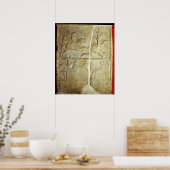 野生のイノシシレリーフ、 浮き彫りを描いたステラ狩り ポスター (キッチン)