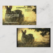 野生のウサギの名刺 名刺 (正面/裏面)