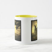 野生のウサギの陶磁器のコーヒー・マグ マグカップ (中央)