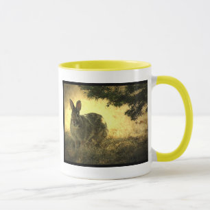 野生のウサギの陶磁器のコーヒー・マグ マグカップ