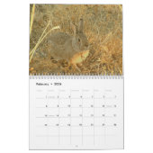 野生のウサギ2009年 カレンダー (2月 2026)