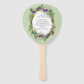 野生のエコフレンドリー春の花 ハンドファン (裏面)