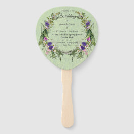 野生のエコフレンドリー春の花 ハンドファン