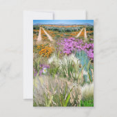 野生のエコフレンドリー春の花 出欠カード (裏面)