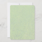 野生のエコフレンドリー春の花 招待状 (裏面)