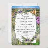 野生のエコフレンドリー春の花 招待状 (正面)