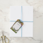 野生のエコフレンドリー草と春の花 ギフトタグ (より糸付き)