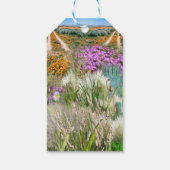 野生のエコフレンドリー草と春の花 ギフトタグ (裏面)