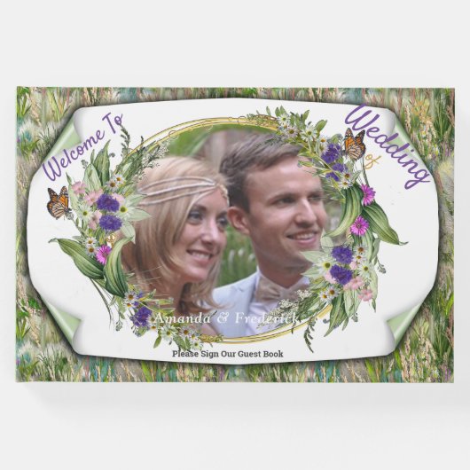野生のエコフレンドリー草と春の花 ゲストブック (正面)
