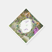 野生のエコフレンドリー草と春の花 スタンダードカクテルナプキン (角)