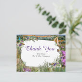 野生のエコフレンドリー草と春の花 ポストカード (スタンド正面)