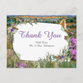 野生のエコフレンドリー草と春の花 ポストカード (正面)