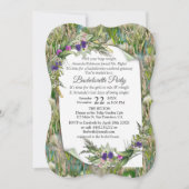 野生のエコフレンドリー草と春の花 招待状 (正面)