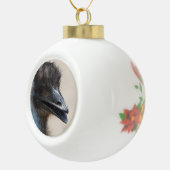 野生のエミュー セラミックボールオーナメント (右)