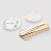 野生のエレガント花の赤ちゃんシャワー ハンドファン (組立なし)